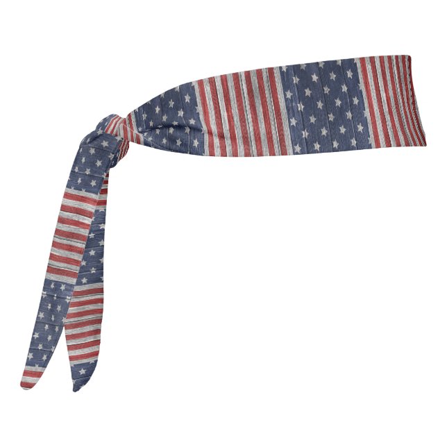 Impresión patriótica de madera pintada (Girar 270)