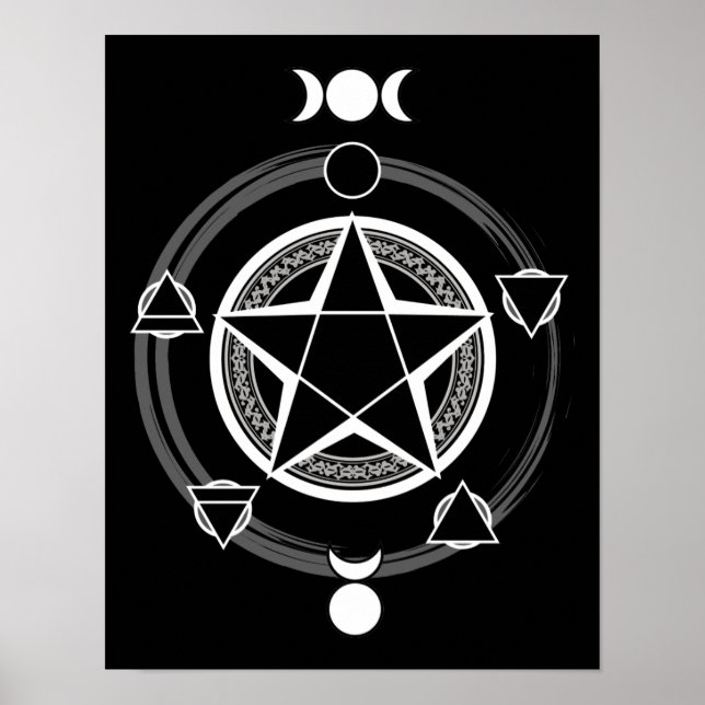 Impresión Pentagram Elemental Oscura (Frente)