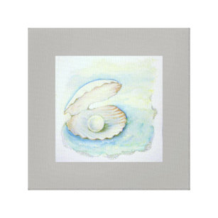 impresión "perla de la lona del Seashell "