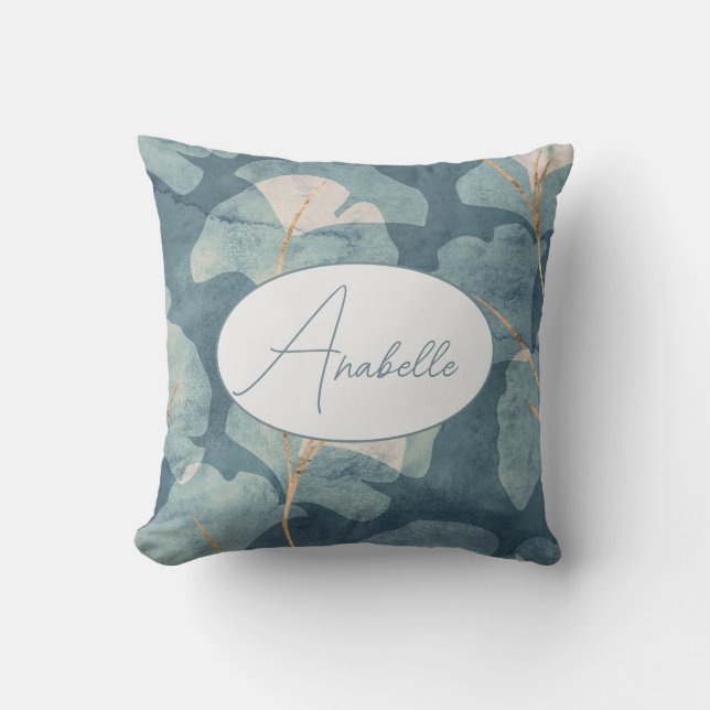 Impresión personalizada de acuarela de almohadas (Anverso)