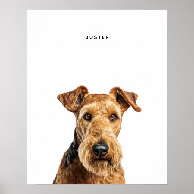Impresión personalizada de Airedale Terrier (Frente)