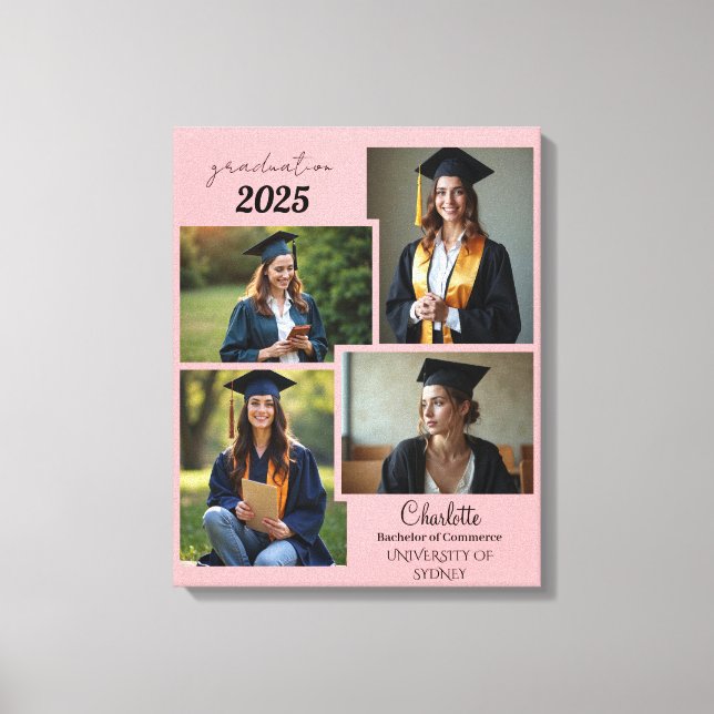 Impresión personalizada de Collage de fotos de gra (Anverso)