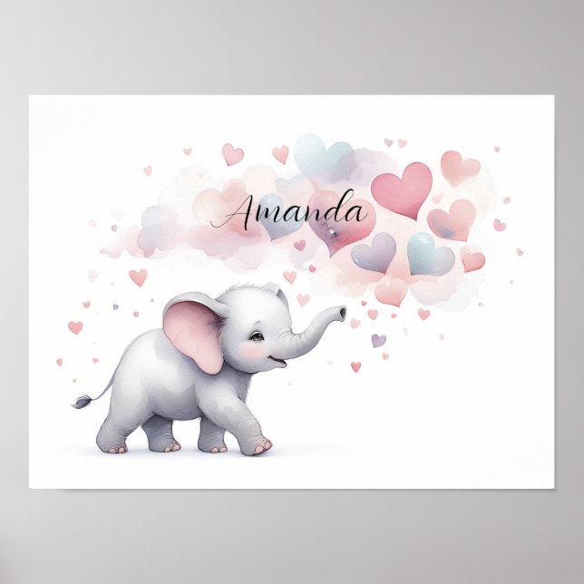 Impresión personalizada de elefantes elefantes per (Frente)