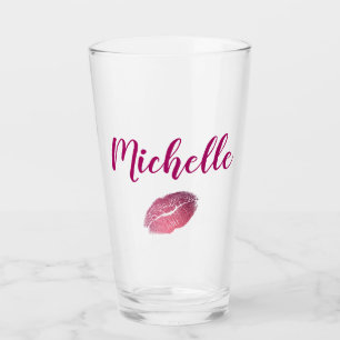 Impresión personalizada de labios púrpuros