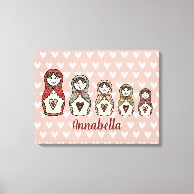 Impresión personalizada de lienzo Matryoshka para  (Anverso)