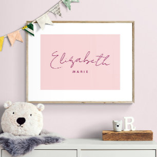 Impresión personalizada de nombre de bebé Arte min