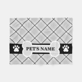 Impresión personalizada de pata y mantas de perro 