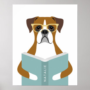 Impresión personalizada de perro Boxer
