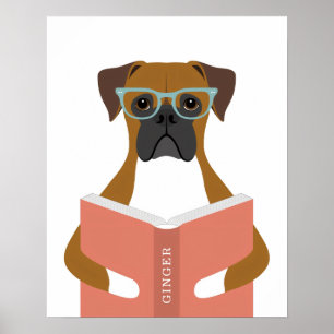 Impresión personalizada de perro boxer