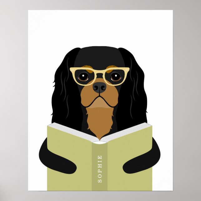 Impresión personalizada de perro Cavalier (Frente)