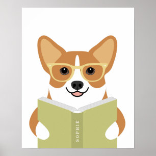 Impresión personalizada de perro Corgi