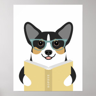 Impresión personalizada de perro Corgi