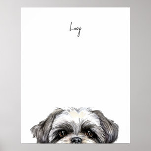 Impresión personalizada de perro Shih Tzu