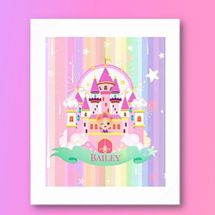 Impresión personalizada de princesas, Poster de pa