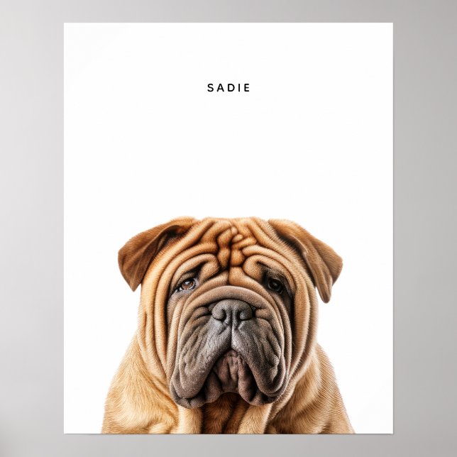 Impresión personalizada de Shar Pei (Frente)