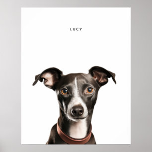 Impresión personalizada del Greyhound italiano