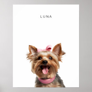 Impresión personalizada del perro de Yorkshire Ter