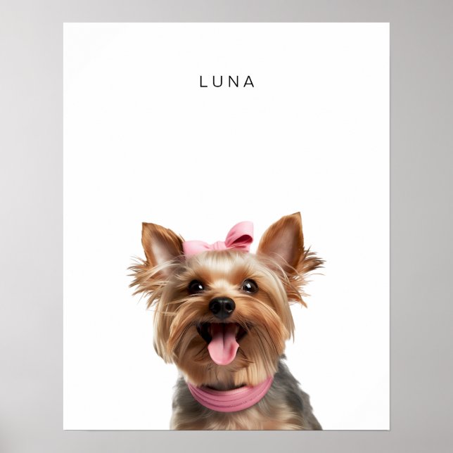 Impresión personalizada del perro de Yorkshire Ter (Frente)