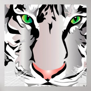 IMPRESIÓN PERSONALIZADA- TIGRE-BLANCO/GRIS