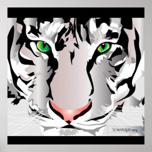 IMPRESIÓN personalizado-TIGER-BLANCO/GRIS