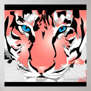 IMPRESIÓN personalizado- TIGER-PEACH