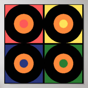 Impresión popular de vinilo retro