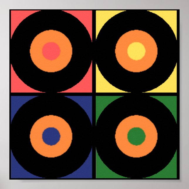 Impresión popular de vinilo retro (Frente)