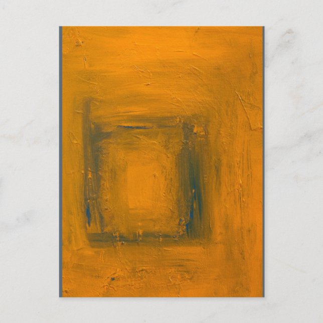 Impresión postal "Naranja a azul y reversa" (Anverso)