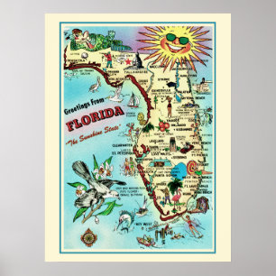 Impresión Poster 24x32 de Florida