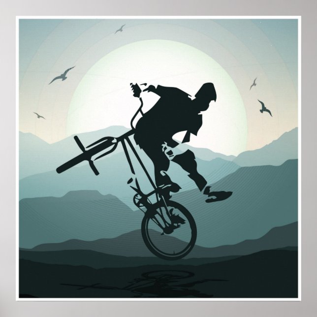 Impresión Poster Bmx - Bicicleta Bmx - Poster Bmx (Frente)