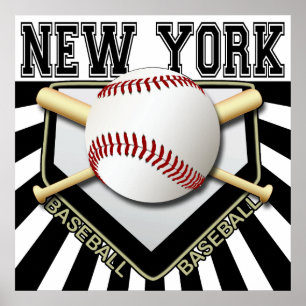 IMPRESIÓN POSTER DE BÉISBOL DE NUEVA YORK