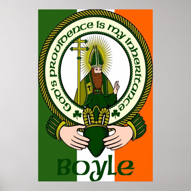 Impresión Poster de Boyle Clan Motto (Frente)