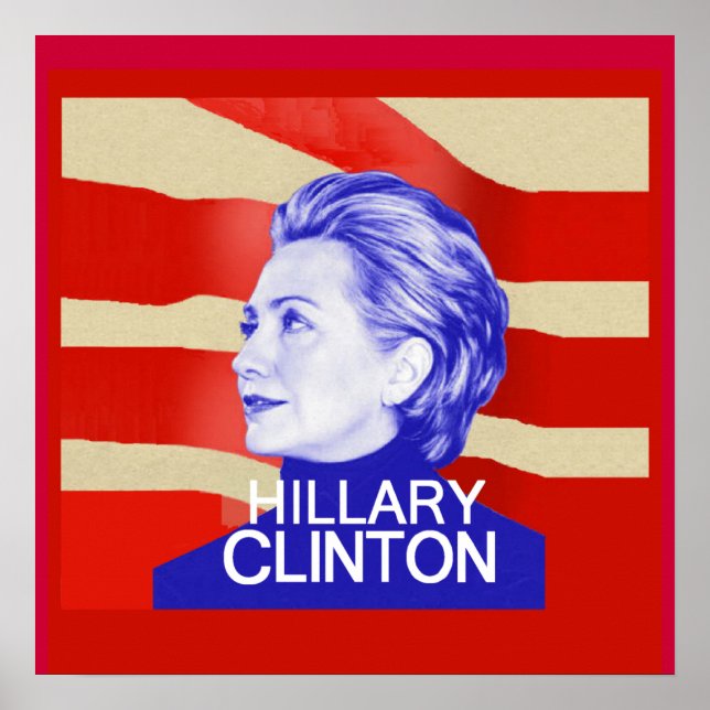 Impresión POSTER de Hillary Clinton (Frente)