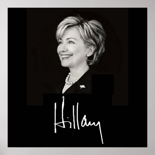 Impresión POSTER de Hillary Clinton (Frente)