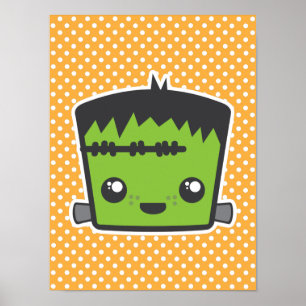 Impresión Poster de Kawaii Frankenstein