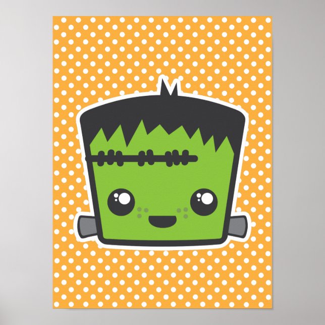 Impresión Poster de Kawaii Frankenstein (Frente)