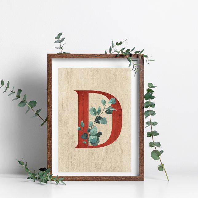 Impresión Poster de la letra D de la madera y el e (Subido por el creador)