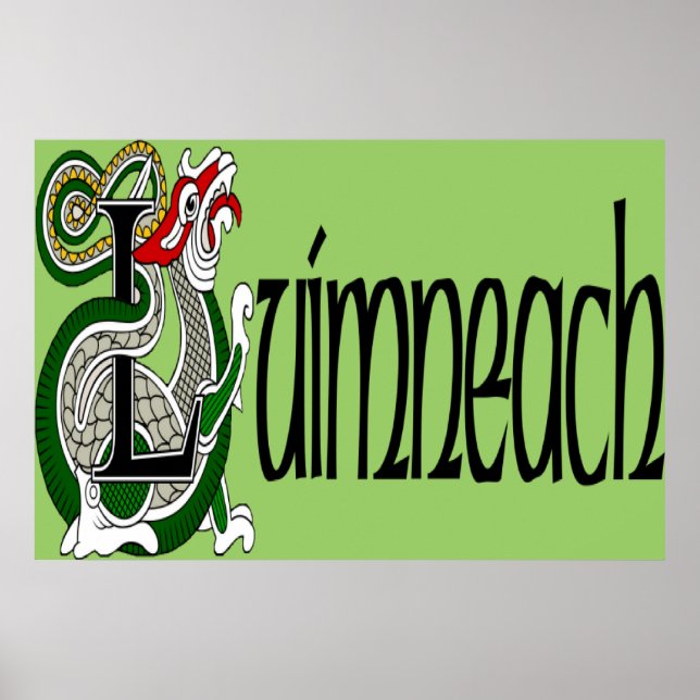 Impresión Poster de Limerick (gaélico escocés) (Frente)