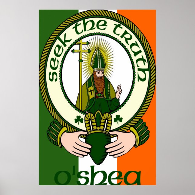 Impresión Poster de O'Shea Clan Motto (Frente)