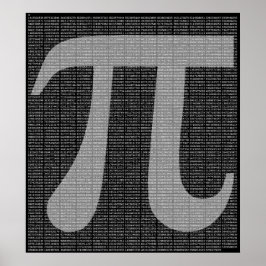 Impresión Poster de Pi a 10.000 dígitos