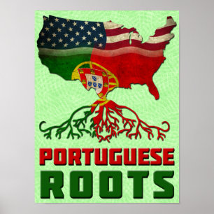Impresión Poster de raíces portuguesas norteameric