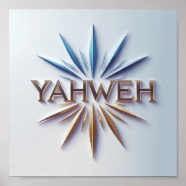 Impresión Poster de Yahweh | Ai Christian Matte Wa