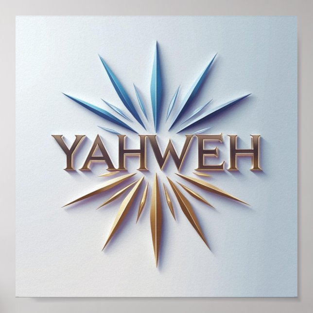 Impresión Poster de Yahweh | Ai Christian Matte Wa (Frente)