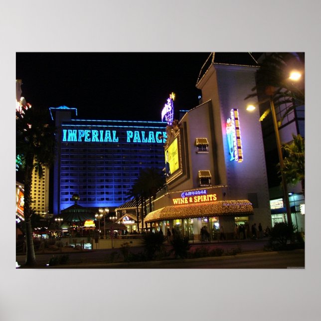 Impresión Poster del Imperial Palace y Harrahs Las (Frente)