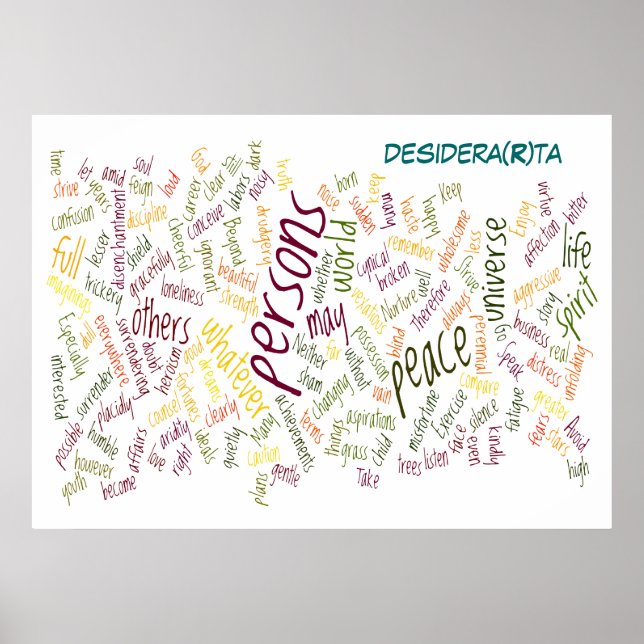 Impresión poster Desidera(R)ta (Frente)