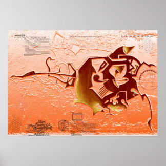 Impresión Poster Evo Futurista optimizada sobre.