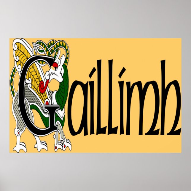 Impresión Poster Galway (gaélico escocés) (Frente)