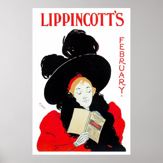 Impresión poster: Lippincott's Febrero (Frente)
