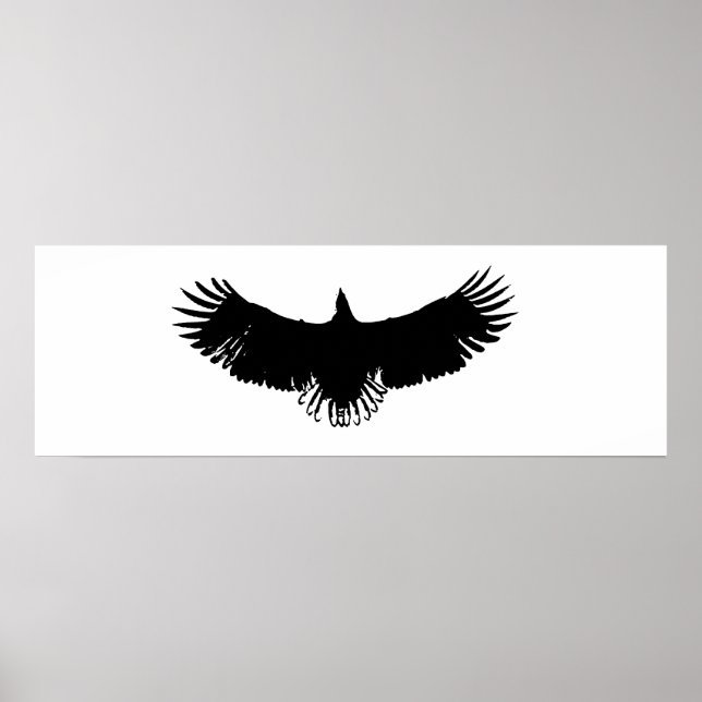 Impresión Poster Panorámico American Eagle Silhoue (Frente)