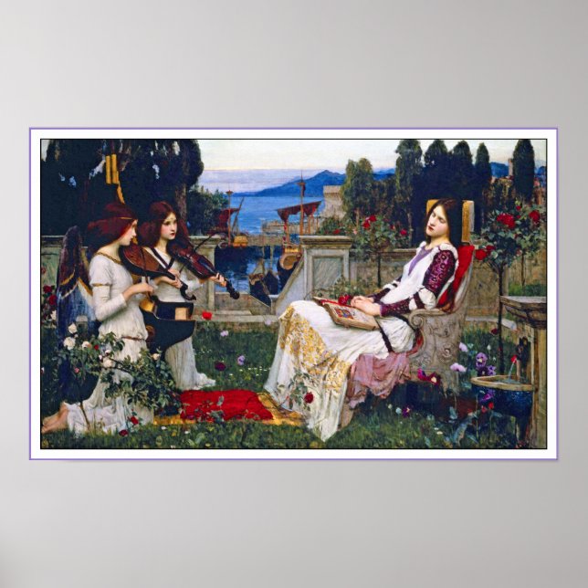 Impresión poster: Saint Cecilia - John Waterhouse (Frente)